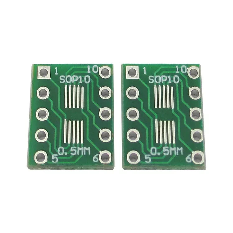 10PCS IC SOT23 SSOP10 MSOP10 UMAX to DIP 0.5/0.95mm Adapter PCB Board Converter