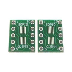 10PCS IC SOT23 SSOP10 MSOP10 UMAX to DIP 0.5/0.95mm Adapter PCB Board Converter
