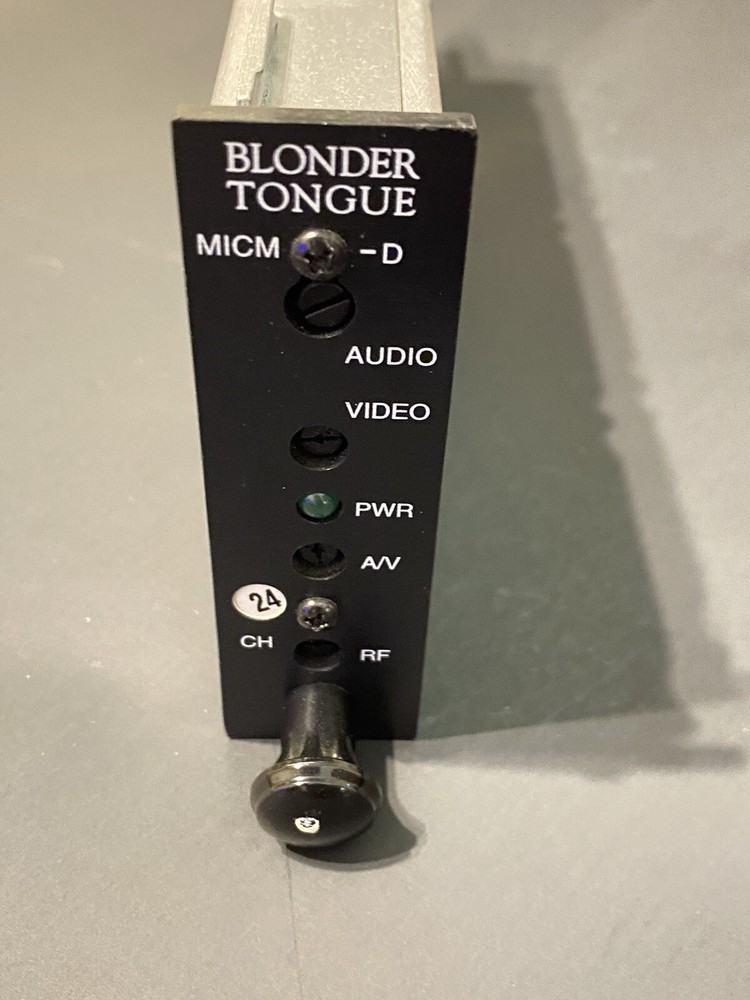 Blonder Tongue MICM-D Channel 24 Audio Video Fixed Channel Modulator 7797D 24 L2