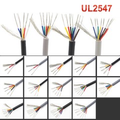 UL2547 Multi Core Signal Control Cable 18~28AWG Shielded Wire 2/3/4/5/6/7/8 Core