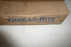 LOT OF 25 NEW THREAD-RITE 3/4″ Black PIPE NIPPLES 3 1/2″ LENGTH