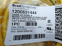 Brad Connectivity 1200651444 Woodhead 80296-A Micro-Change 3P Female 90D 2 Meter