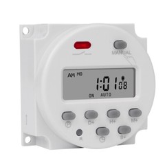 CN101S 1 Second Interval 5V 12V 24V 110V 220V Digital LCD Timer Switch 7 Days
