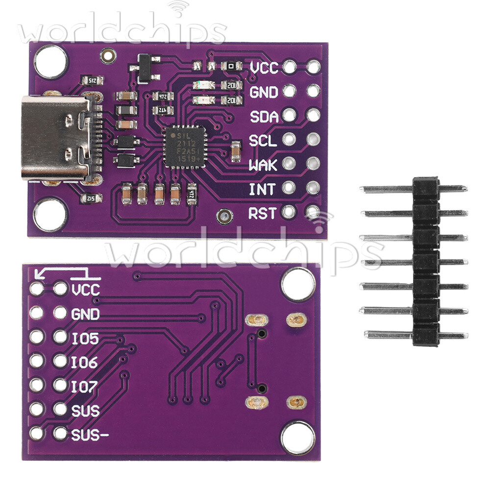 CP2112 Debug Board USB to SMBus I2C Communication Module For CCS811 Board Type-C
