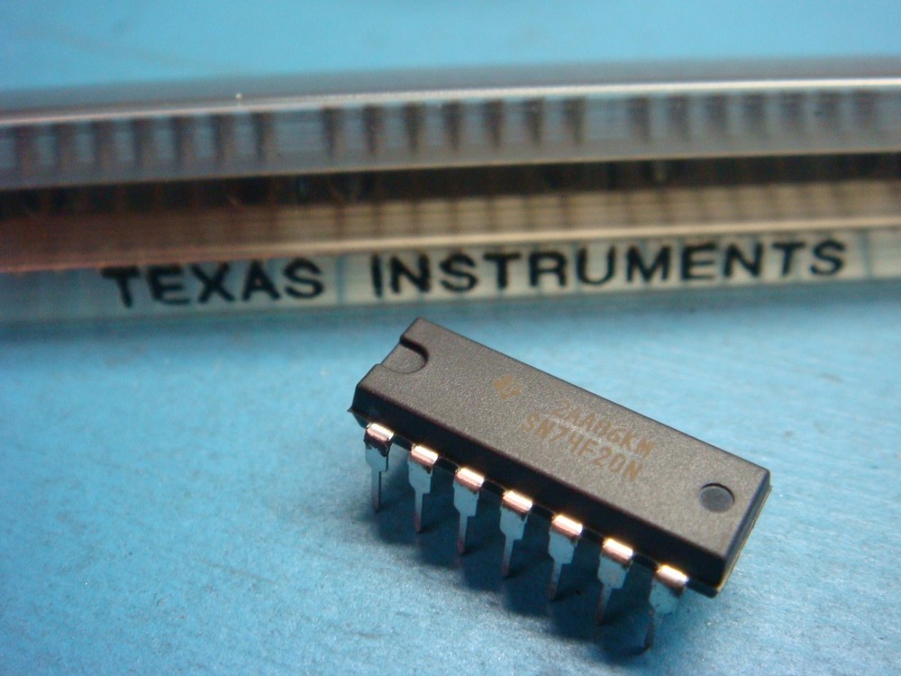 (5) TI SN74F20N 2-CHANNEL NAND GATE 4 INPUT 14 PIN DIP 74F20 IC CHIP
