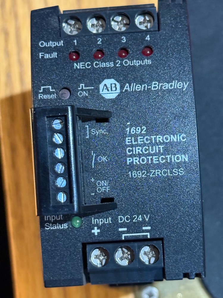 Allen-Bradley 1692-ZRCLSS SER.A 4-Channel Protection Module, 24-28VDC 15A