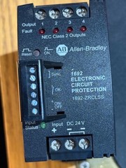 Allen-Bradley 1692-ZRCLSS SER.A 4-Channel Protection Module, 24-28VDC 15A