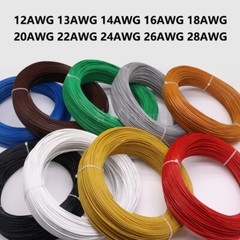 PTFE Cable Wire 12 14 16 18 20 22 24 26 28AWG Flexible Tinned Copper Wire UL1332