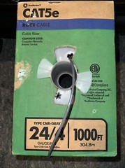 Southwire 56917949 CAT5e Cable Riser 24/4 1000ft PARTIAL ROLL 11.6 lbs Material
