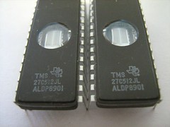 TEXAS INSTRUMENTS 27C512JL 27C512 IC 28Pin DIP EPROM – Lot of 2 Pcs / TESTED