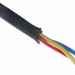 5M 1/4, 1/2, 3/8 Inches Wire Loom PET Expandable Braided Sleeving Braided Sleeve