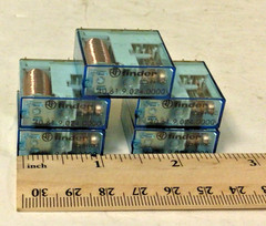 NEW, (LOT 5) FINDER 405290240000 8A 250V PLUG IN RELAY, FREE SHIPPING