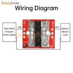 100A High Current Ideal Diode Module Anti-Backflood Anti-Reverse Charging Module