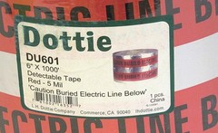 Dottie 6″ X 1000′ Detectable Tape – Red 5 Mil ‘Forest Creek Gems’