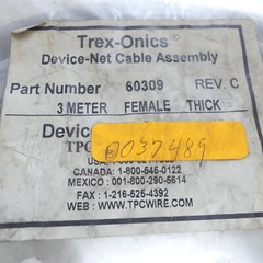 TPC Trex Onics 60309 Shielded DeviceNet Cable 5 Pin Female Mini Head – 3 Meters