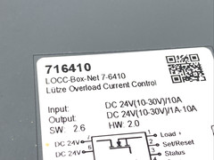 Lutze 716410 Load Monitoring Circuit Breaker DC 10A, LOCC-Box-Net 7-6410