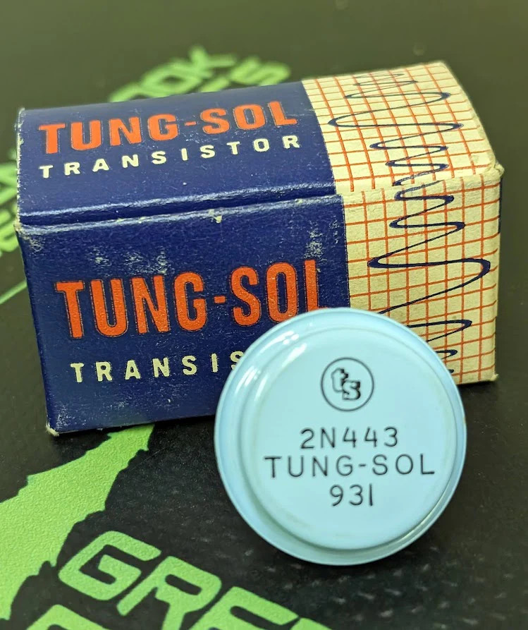 2N443 – TUNG-SOL – 1961 TRANSISTOR W/ ORIGINAL BOX