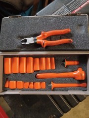 cementex insulated tools 1000v socket set with Insulated pliers.