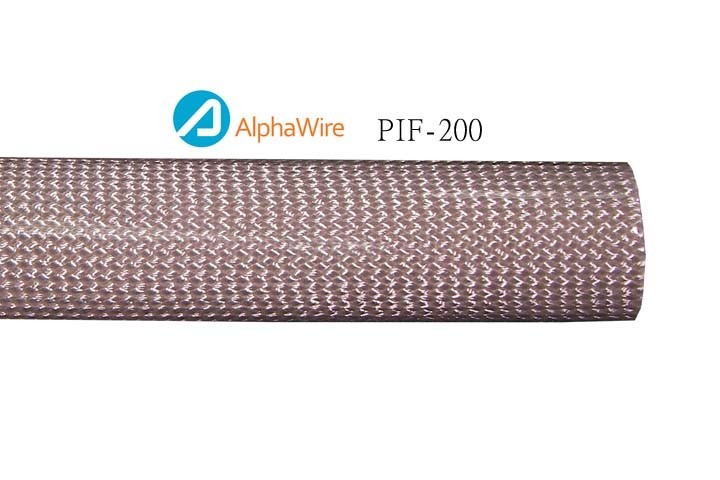 0.5meter- Aplha PIF-200-1/2A 1/2″ (13mm) MIL Silicone-Coated Fiberglass Sleeving