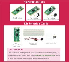 Pico 2 with Pre-Soldered Color-Coded Header Compatible with Raspberry Pi Pico…