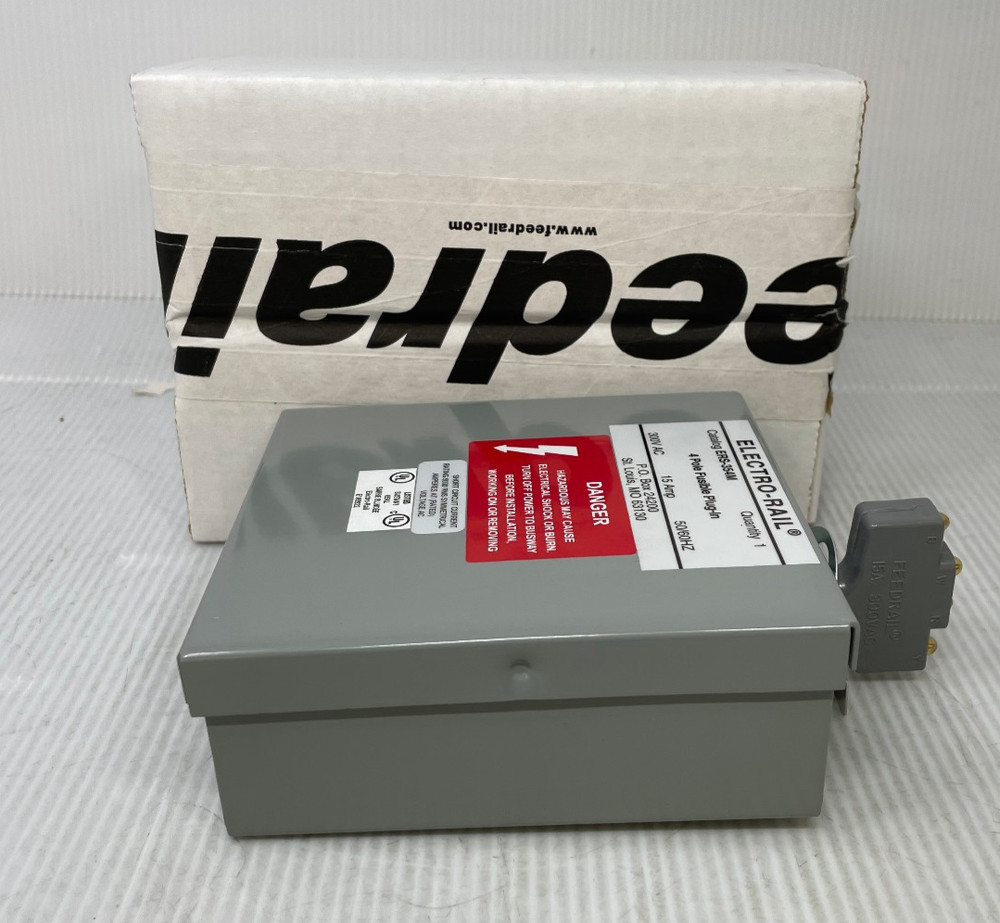 Electro-Rail 4 Pole Fusible Plug-In 300Vac 15A ERS-354M