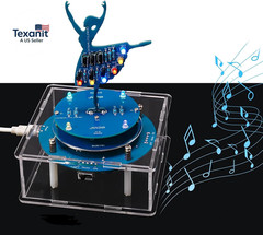 DIY Rotating Led Ballet Girl Music Box Soldering Practice Kit- Electronic STEM K