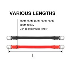 Pro Customize cable for Car, Boat, Marine, Inverter and RV solar 2- 6AWG