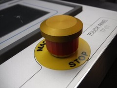 Exor TP-01 Touch Screen Panel Mounted In Custom Case With “Stop” Control/Button
