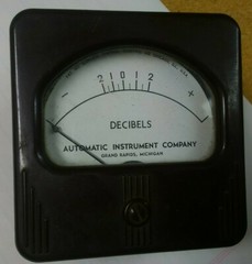 Automatic Instrument Company Decibel Panel Meter