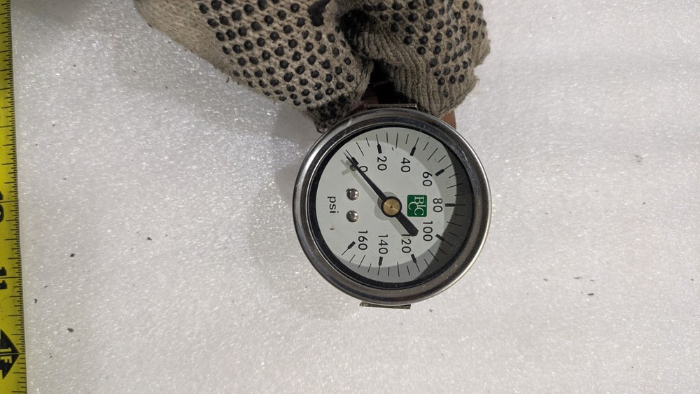 BICC 0 – 160 PSI PRESSURE GAUGE SS