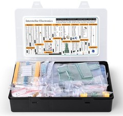 Mega Electronic Component Kit 2200pc: Resistors, Diodes, Capacitors, LCR Tester