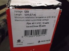 NIB RAYCHEM FG1-12P FROSTGUARD ELECTRIC HEATING CABLE 12 FT. (380)