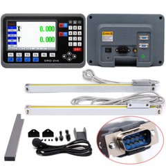 TOAUTO 2 Axis LCD DRO + 2pc Linear Scales Digital Readout full kit for Lathe,US