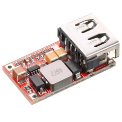 6-24V Input to 5V 3A Output USB Charger Module DC-DC Buck Step-Down Converter