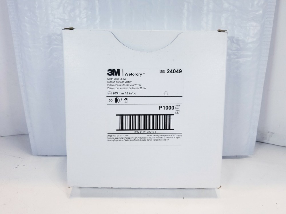 3M 24049 281W Wetordry Cloth Disc Wet/Dry, 8″ Pack of 50