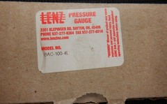 Lenz BAC-100-4L Pressure Gauge 0-100 PSI 4″ Dial 1/2 NPT – New In Box