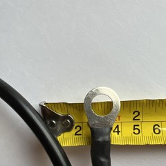 Black 5 AWG Gauge Copper Battery Cable 3 Foot 1/2 Inch Truck RV Solar