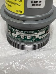 HUBBELL 430P7W-30A-30-7 1/2HP 480 Vac. With Appleton ARC3034BC Paired Used.