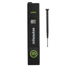 Milwaukee pH600-BOX LED Pocket pH Tester with Calibration Solution,