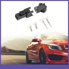 100 Pair 2.54mm 2 Pin Male Female -SM Housing Crimp Terminal Connector Universal