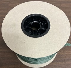 3/4″ x 500′ 2400# tensile polyester pull tape, mule tape, webbing, Green, USA