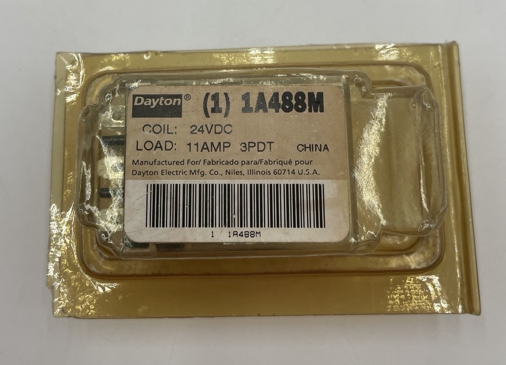 NEW DAYTON 1A488M RELAY 24VDC 15A