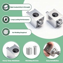 Neutral Lug Kit Circuit Breaker Ground Lugs Aluminum Ground Number of Items: 4