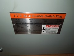 ITE UV322 60A 3ph 3W 240V XL-Universal Fusible Bus Plug New Surplus