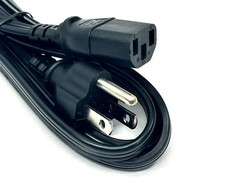 Universal 6-Foot AC Power Cable Cord 3-Pin for Dell HP Acer Asus LCD Monitor