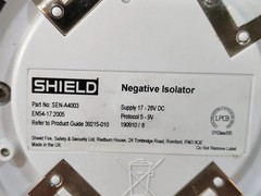LOT 2 PCS. SEN-A4003 EN54-17 -2005 NEGATIVE ISOLATOR BASE 17-28VDC