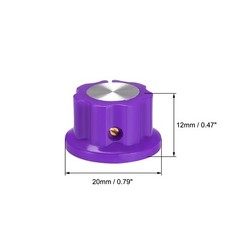 6.4mm Shaft Hole Potentiometer Control Rotary Knobs Effect Pedal Knobs Purple