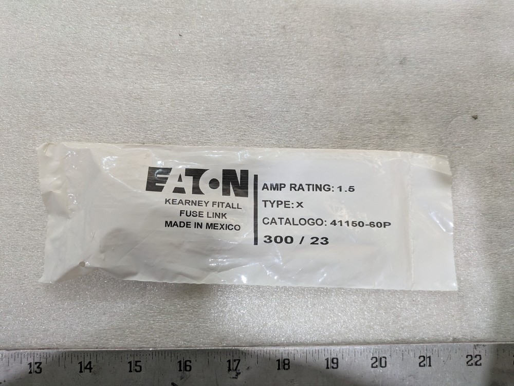 Eaton 41150-60P Type X 1.5 Amp Fuse Accessories Cooper Power Fit-All Cable Link