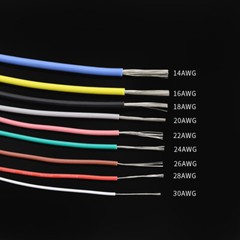 30AWG-18AWG High and Low Temperature Wire Flexible Soft Silicone Cable Resistant
