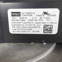 TESTED🔥 FASCO 50DB 70500012 Type 50DB Motor Blower SJK7751678-1 511-050-212